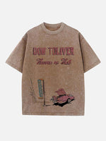 Don Toliver Print Round Neck T-shirt