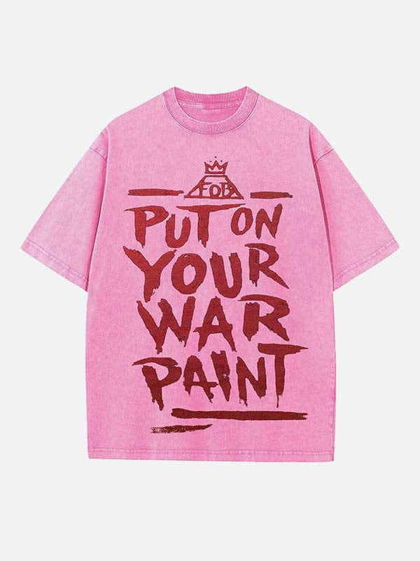 Fall Out Boy Print Round Neck T-shirt