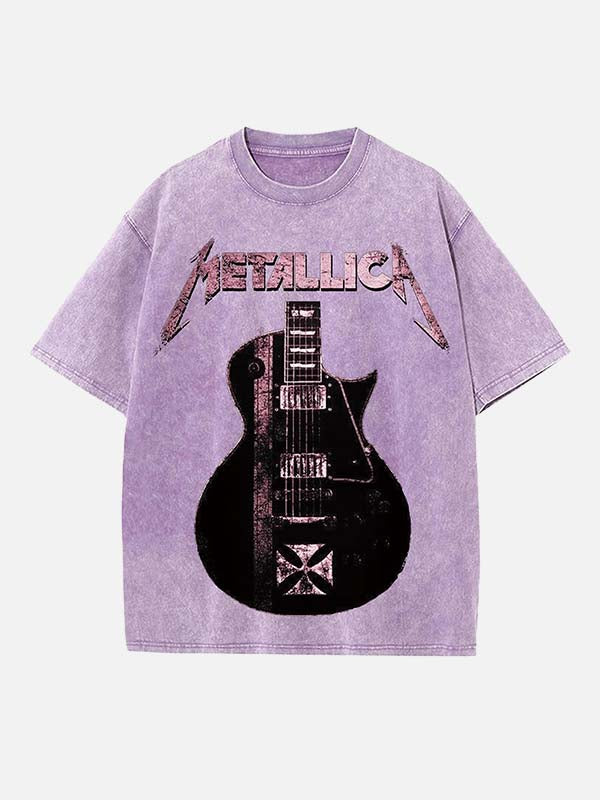 Metallica Print Round Neck T-shirt