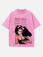 Nicki Minaj Print Round Neck T-shirt