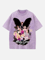 Miley Cyrus Print Round Neck T-shirt