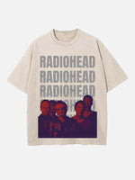 Radiohead Print Round Neck T-shirt