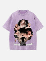 Adele Print Round Neck T-shirt