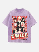 TWICE Print Round Neck T-shirt