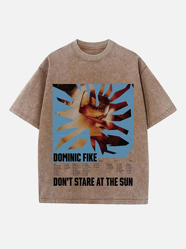 Dominic Fike Print Round Neck T-shirt