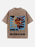 Dominic Fike Print Round Neck T-shirt