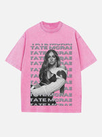Tate McRae Print Round Neck T-shirt
