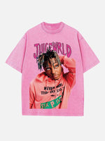Juice WRLD Print Round Neck T-shirt