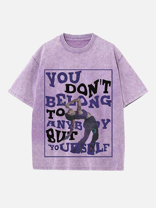 Halsey Print Round Neck T-shirt