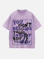 Halsey Print Round Neck T-shirt