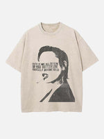 Demi Lovato Print Round Neck T-shirt