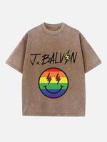 J Balvin Print Round Neck T-shirt
