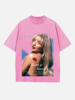 Sabrina Carpenter Print Round Neck T-shirt