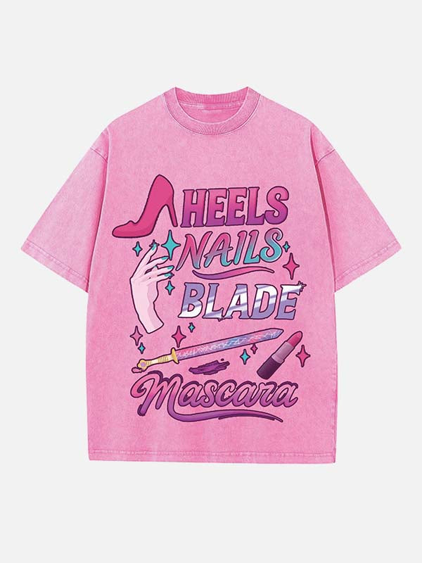 HUNTR/X Print Round Neck T-shirt