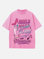 HUNTR/X Print Round Neck T-shirt