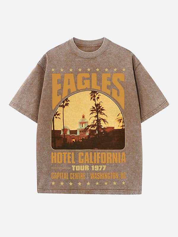 Eagles Print Round Neck T-shirt