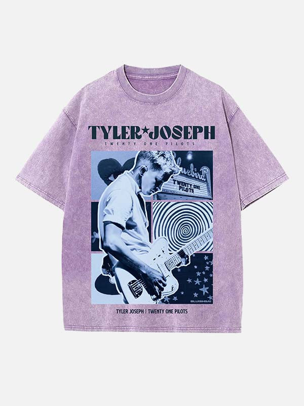 Twenty One Pilots Print Round Neck T-shirt