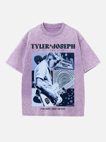 Twenty One Pilots Print Round Neck T-shirt