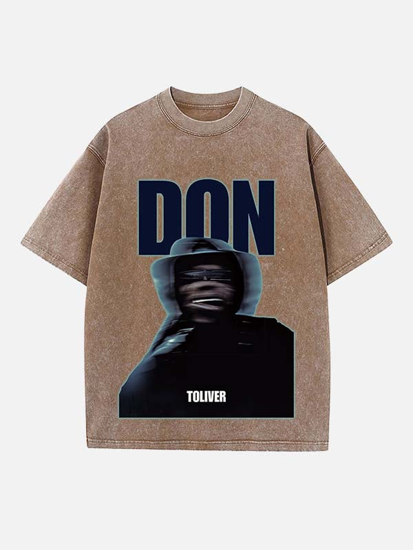 Don Toliver Print Round Neck T-shirt