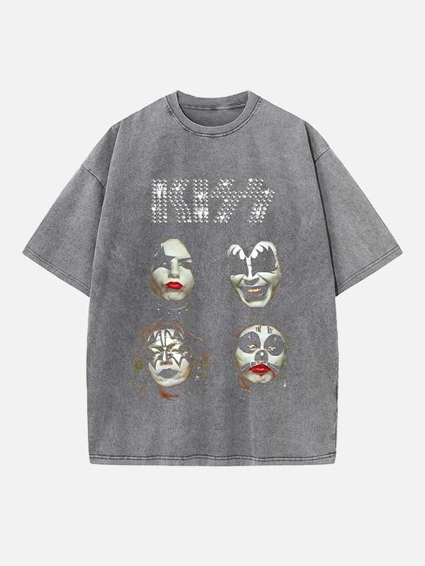KISS Print Round Neck T-shirt