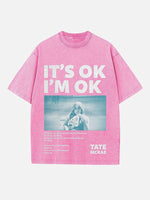 Tate McRae Print Round Neck T-shirt