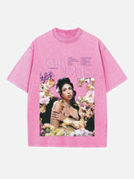 Kali Uchis Print Round Neck T-shirt