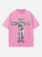 Don Toliver Print Round Neck T-shirt