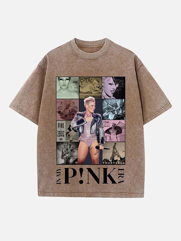 P!nk Print Round Neck T-shirt