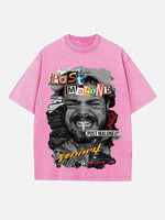 Post Malone Print Round Neck T-shirt