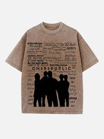 OneRepublic Print Round Neck T-shirt