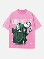 Linkin Park Print Round Neck T-shirt
