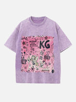 Karol G Print Round Neck T-shirt