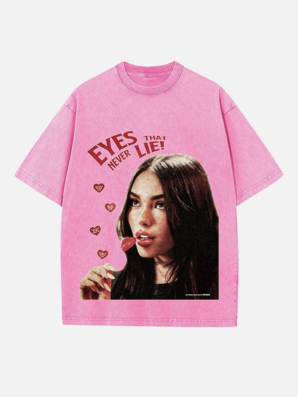 Madison Beer Print Round Neck T-shirt