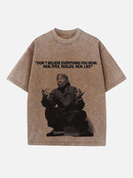2Pac Print Round Neck T-shirt