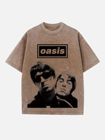 Oasis Print Round Neck T-shirt