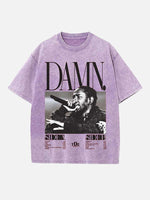 Kendrick Lamar Print Round Neck T-shirt