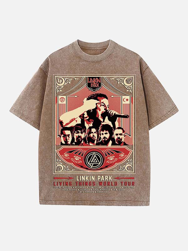 Linkin Park Print Round Neck T-shirt