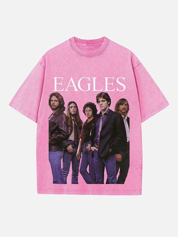 Eagles Print Round Neck T-shirt
