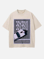 Lady Gaga Print Round Neck T-shirt