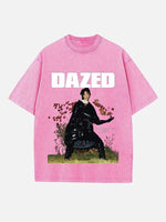 Rihanna Print Round Neck T-shirt
