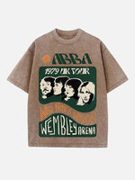 ABBA Print Round Neck T-shirt
