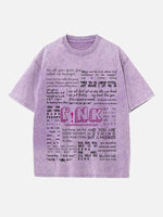 P!nk Print Round Neck T-shirt