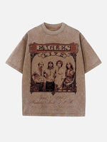 Eagles Print Round Neck T-shirt
