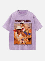 Beyoncé Print Round Neck T-shirt