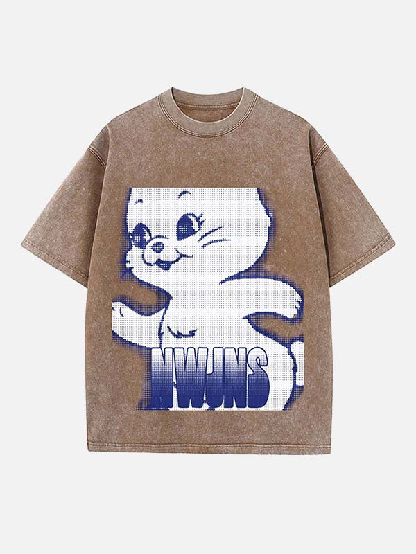 NewJeans Print Round Neck T-shirt