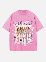 KATSEYE Print Round Neck T-shirt