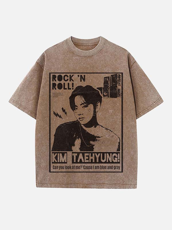 BTS Print Round Neck T-shirt