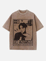 BTS Print Round Neck T-shirt