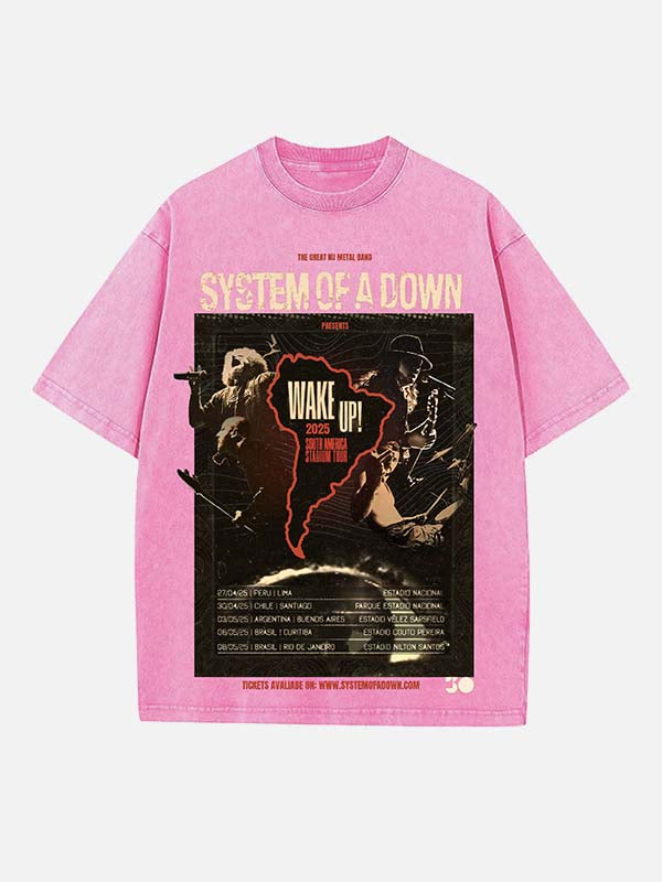 System of a Down Print Round Neck T-shirt