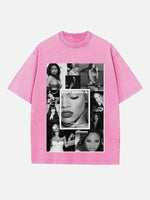 Rihanna Print Round Neck T-shirt
